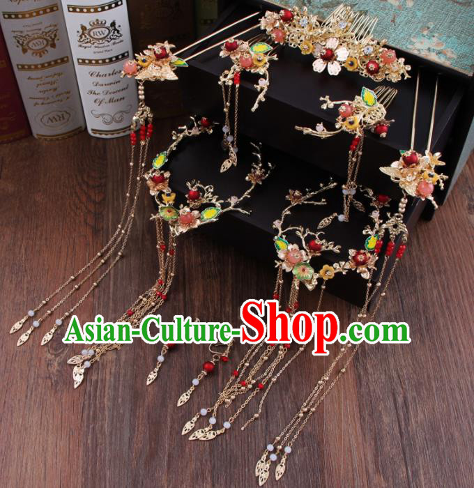 Chinese Ancient Style Hair Jewelry Accessories Cosplay Hairpins Headwear Royal Crown Headdress for Women