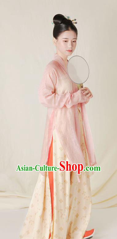 Top Grade Chinese Ancient Song Dynasty Young Lady Hanfu Dress Clothing for Women
