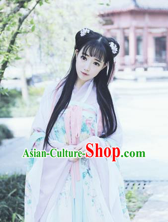 Chinese Ancient Palace Lady Hanfu Han Dynasty Imperial Concubine Queen Embroidered Historical Costumes