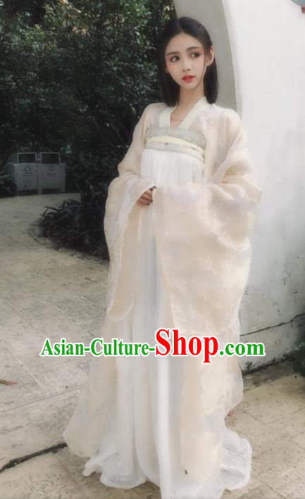 Chinese Ancient Fairy Costumes Traditional Tang Dynasty Princess Hanfu Dress for Women