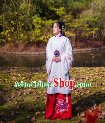 Chinese Ancient Nobility Lady Hanfu Dress Traditional Ming Dynasty Costume for Rich Women