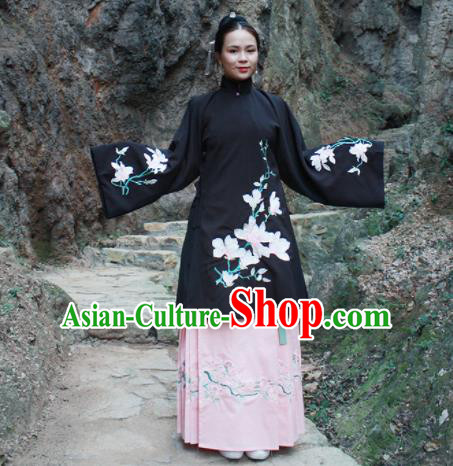 Chinese Ancient Palace Lady Hanfu Han Dynasty Imperial Concubine Queen Embroidered Historical Costumes