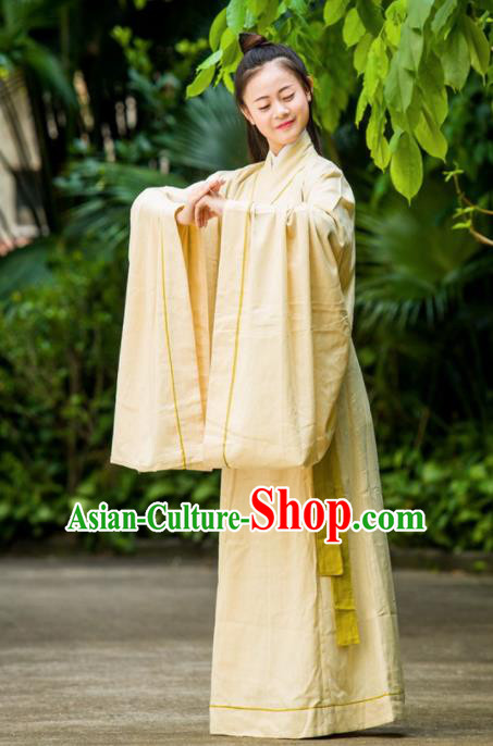 Chinese Ancient Hanfu Traditional Jin Dynasty Embroidered Historical Costumes