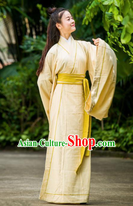 Chinese Ancient Hanfu Traditional Jin Dynasty Embroidered Historical Costumes