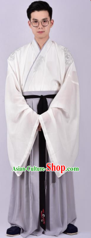 Chinese Ancient Swordsman Hanfu Clothing Traditional Ming Dynasty Cabinet Minister Costumes for Men
