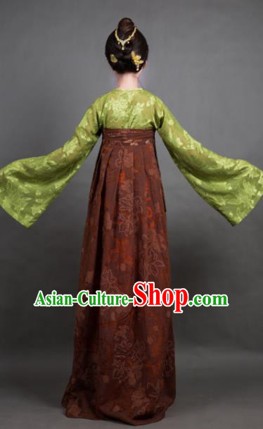 Chinese Ancient Hanfu Traditional Jin Dynasty Embroidered Historical Costumes