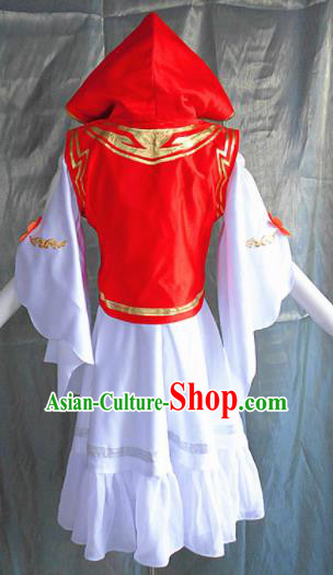 Ancient Chinese Cosplay Costume Chinese Shoes Traditional China Swordsman Clothing and Jewelry Accessories