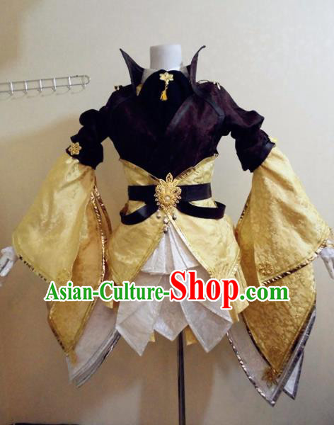 Asian Chinese Cosplay Female Knight Costume Ancient Swordsman Clothing for Women