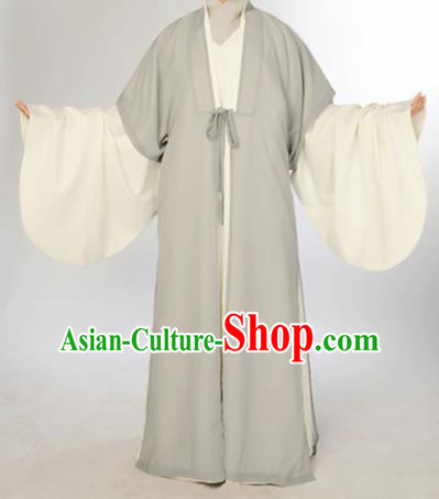 Chinese Traditional Zhou Dynasty Scholar Costumes Ancient Minister Robe for Men