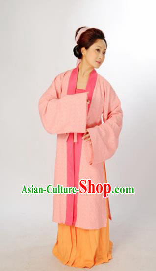 Chinese Ancient Hanfu Traditional Jin Dynasty Embroidered Historical Costumes