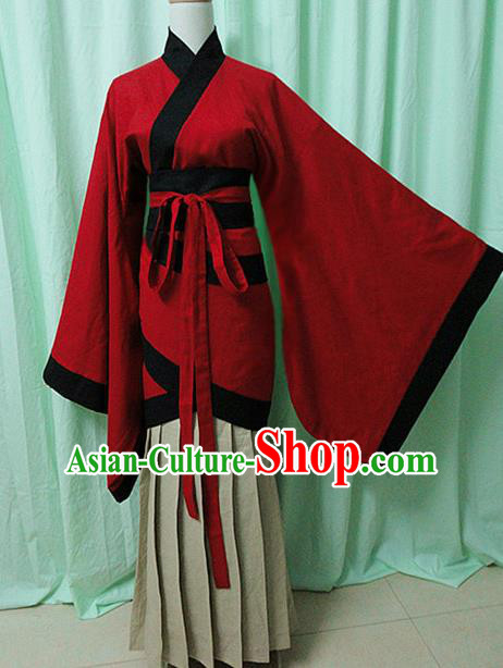 Chinese Ancient Hanfu Traditional Jin Dynasty Embroidered Historical Costumes