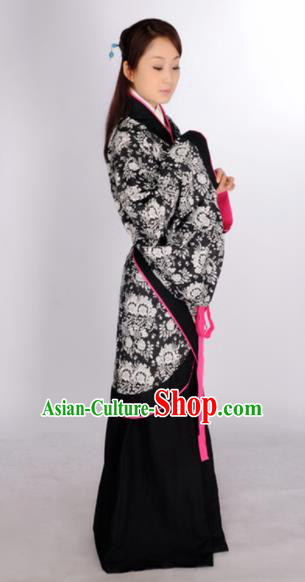 Chinese Ancient Hanfu Traditional Jin Dynasty Embroidered Historical Costumes