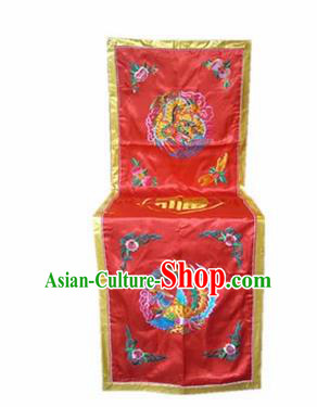 Traditional Chinese Beijing Opera Props Flag Embroidered Chair Cover Banner