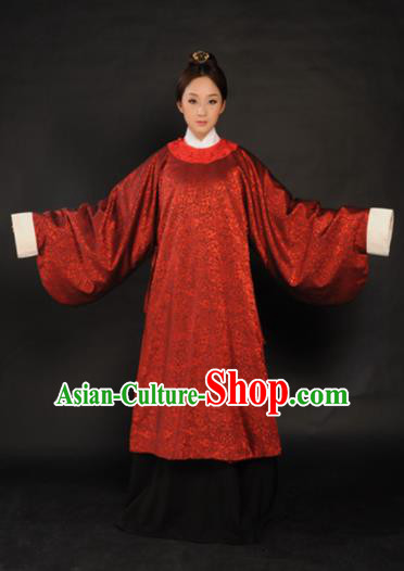 Chinese Ancient Hanfu Traditional Jin Dynasty Embroidered Historical Costumes