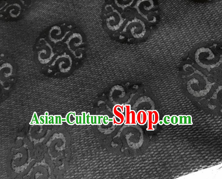 BL-F1533 Black Brocade Fabric – sakhifashions