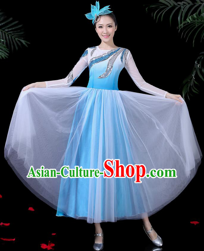 Traditional Chinese Fan Dance Folk Dance Costume Classical Yangko Dance Classical Dance Dress