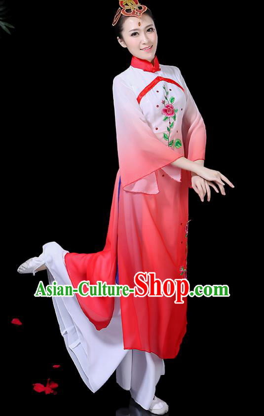 Traditional Chinese Fan Dance Folk Dance Costume Classical Yangko Dance Classical Dance Dress