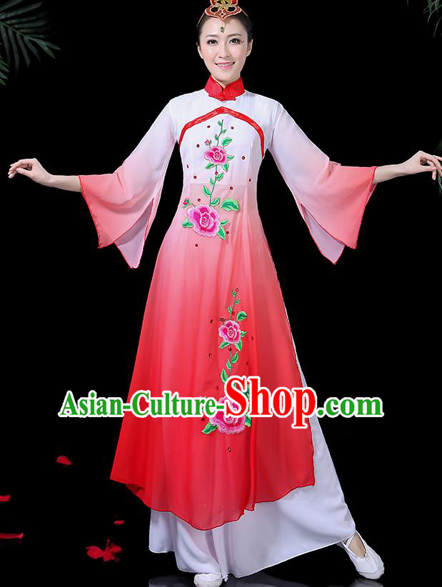 Traditional Chinese Fan Dance Folk Dance Costume Classical Yangko Dance Classical Dance Dress