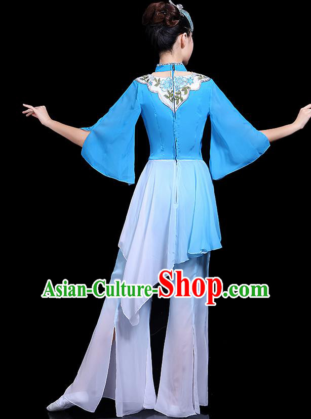 Traditional Chinese Fan Dance Folk Dance Costume Classical Yangko Dance Classical Dance Dress