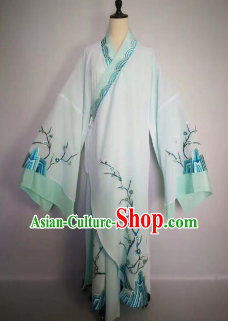 Chinese Traditional Beijing Opera Niche Embroidered Plum Blossom Costume Peking Opera Scholar Clothing for Adults