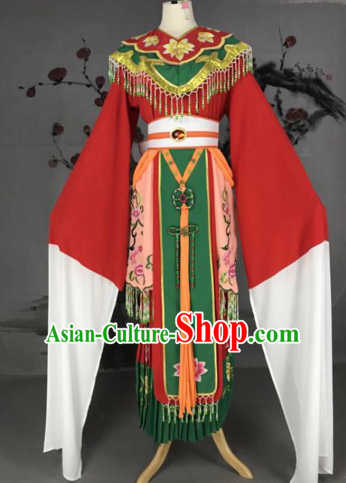 Chinese Traditional Beijing Opera Diva Costume Imperial Consort Embroidered Hanfu Dress for Adults