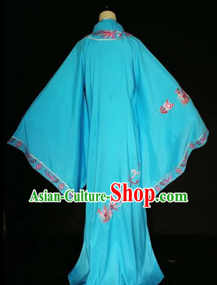 Traditional China Beijing Opera Costume Gifted Scholar Embroidered Robe and Hat Ancient Chinese Peking Opera Embroidery Clothing