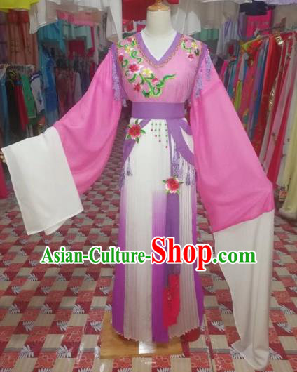 Chinese Traditional Beijing Opera Princess Rosy Clothing Peking Opera Actress Costumes for Adults