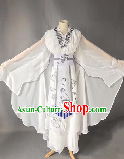 Chinese Traditional Beijing Opera Madam White Snake Clothing Peking Opera Actress Costumes for Adults
