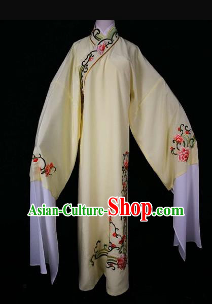 Chinese Traditional Beijing Opera Scholar Yellow Robe Peking Opera Niche Costume for Adults