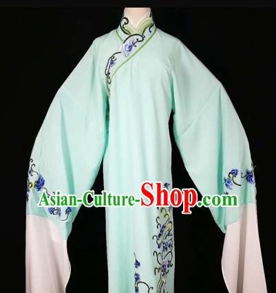 Chinese Traditional Beijing Opera Scholar Green Robe Peking Opera Niche Costume for Adults