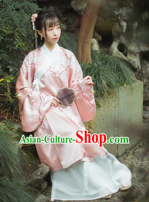 Ancient Chinese Ming Dynasty Princess Silk Historical Costumes Complete Set