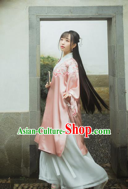 Ancient Chinese Ming Dynasty Princess Silk Historical Costumes Complete Set