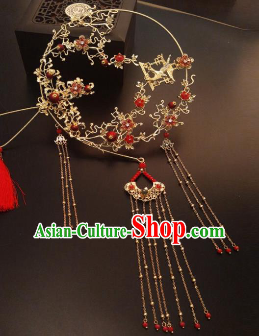 Chinese Traditional Wedding Accessories Classical Bride Palace Fan for Women