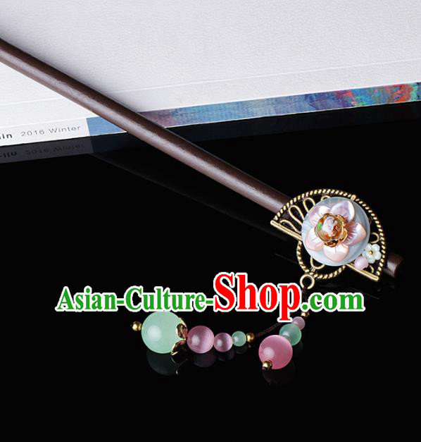 Chinese Traditional Hair Accessories National Hanfu Wood Hairpins for Women