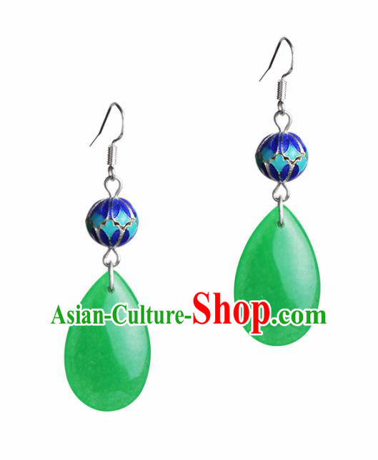 Chinese Traditional Ear Jewelry Accessories National Hanfu Classical Earrings for Women