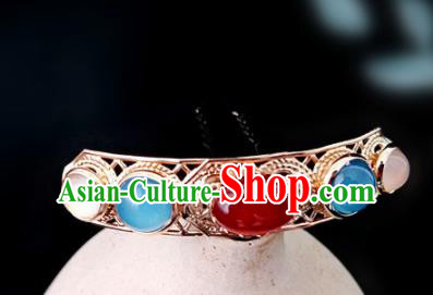 Chinese Ancient Traditional Hanfu Agate Hairpins Handmade Classical Hair Accessories for Women