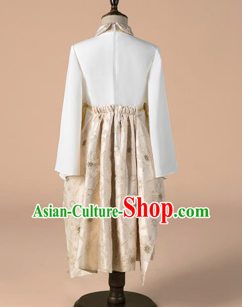 Children Catwalks Costume Girls Catwalks Compere Modern Dance Full Dress for Kids