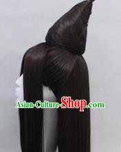 Chinese Ancient Cosplay Princess Wigs Traditional Chignon Handmade Wig Sheath