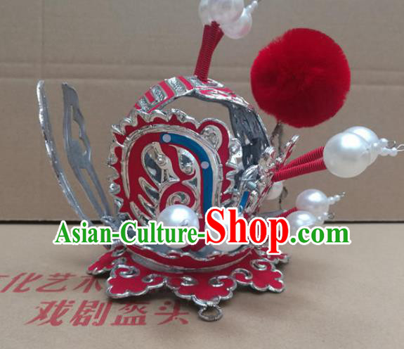 Traditional Chinese Beijing Opera Hairdo Crown Peking Opera Hair Accessories for Men
