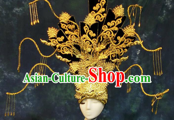 Brazilian Carnival Parade Halloween Catwalks Costumes and Headwear for Women