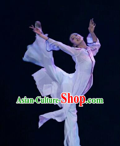 Chinese Traditional Classical Dance Costumes Umbrella Dance Ballet Clothing for Women