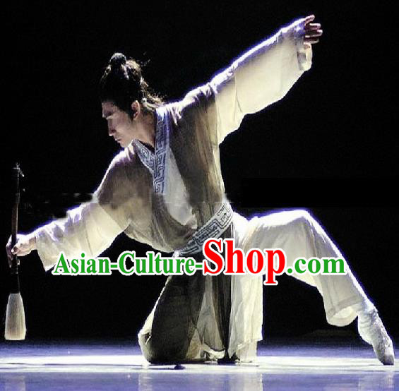 Chinese Traditional Classical Dance Costumes Drama Performance Dance Clothing for Men
