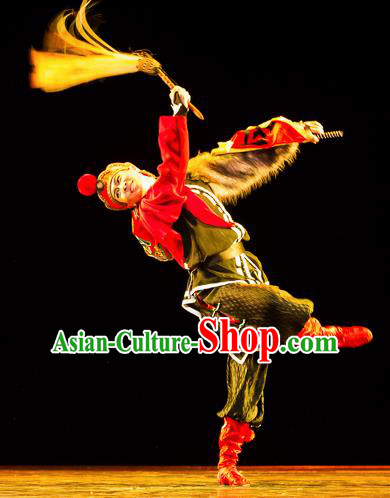 Chinese Traditional Classical Dance Costumes Drama Performance Dance Ethnic Clothing for Men