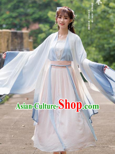 Chinese Ancient Nobility Lady Historical Costumes Traditional Tang Dynasty Princess Hanfu Dress for Women