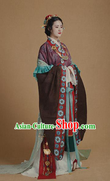 Chinese Traditional Han Dynasty Imperial Concubine Historical Costumes Ancient Peri Hanfu Dress for Women