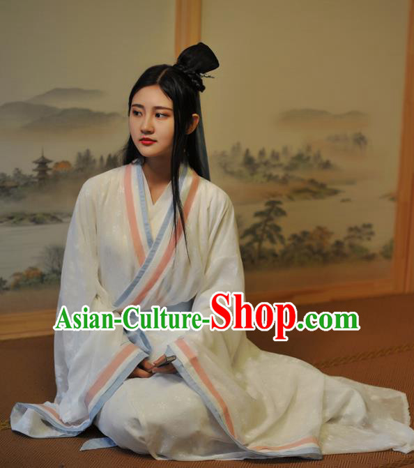Chinese Traditional Han Dynasty Aristocratic Lady Historical Costumes Ancient Peri Hanfu Dress for Women