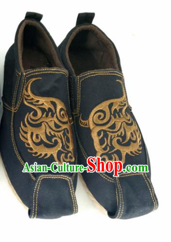 Chinese Traditional Martial Arts Shoes Kung Fu Shoes Black Shoes for Men