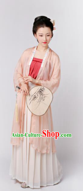 Chinese Song Dynasty Imperial Consort Historical Costumes Ancient Palace Lady Hanfu Dress Complete Set for Women