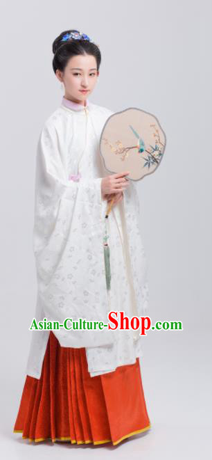 Chinese Traditional Ming Dynasty Historical Costumes Ancient Palace Lady Hanfu Dress for Women