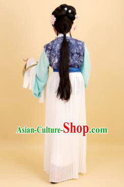 Chinese Traditional Peking Opera Country Lady Dress Ancient Maidservant Costume for Women